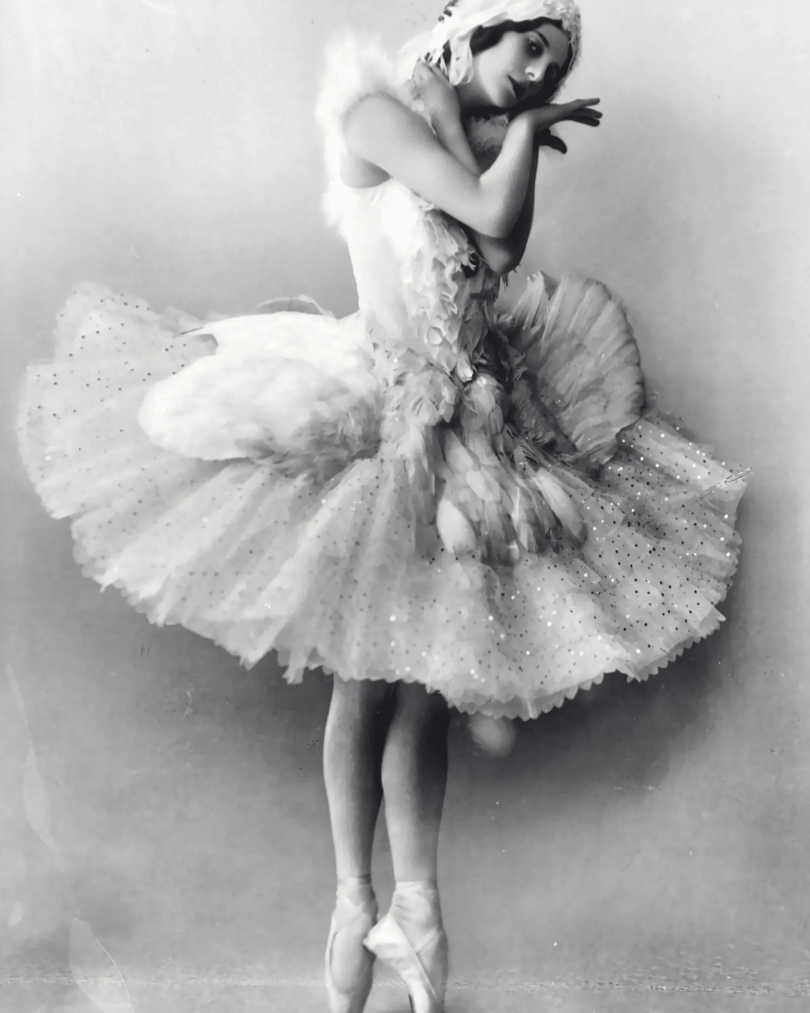 Anna Pavlova als De stervende zwaan, 1908